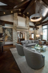Living Room 3 | Deer Crest | Park City | Utah | Painting & Staining